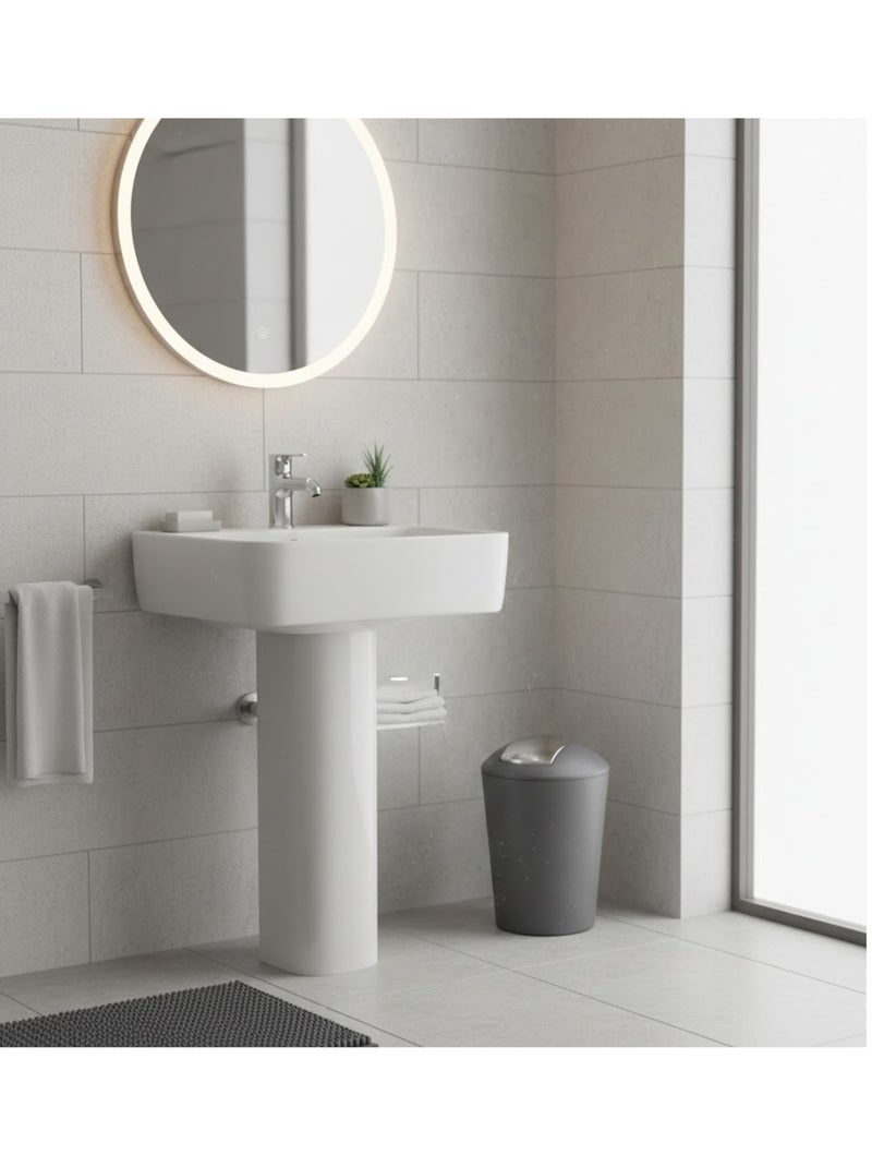 Poubelle a bascule 5.6 L Flic Flac gris anthracite - Kiabi