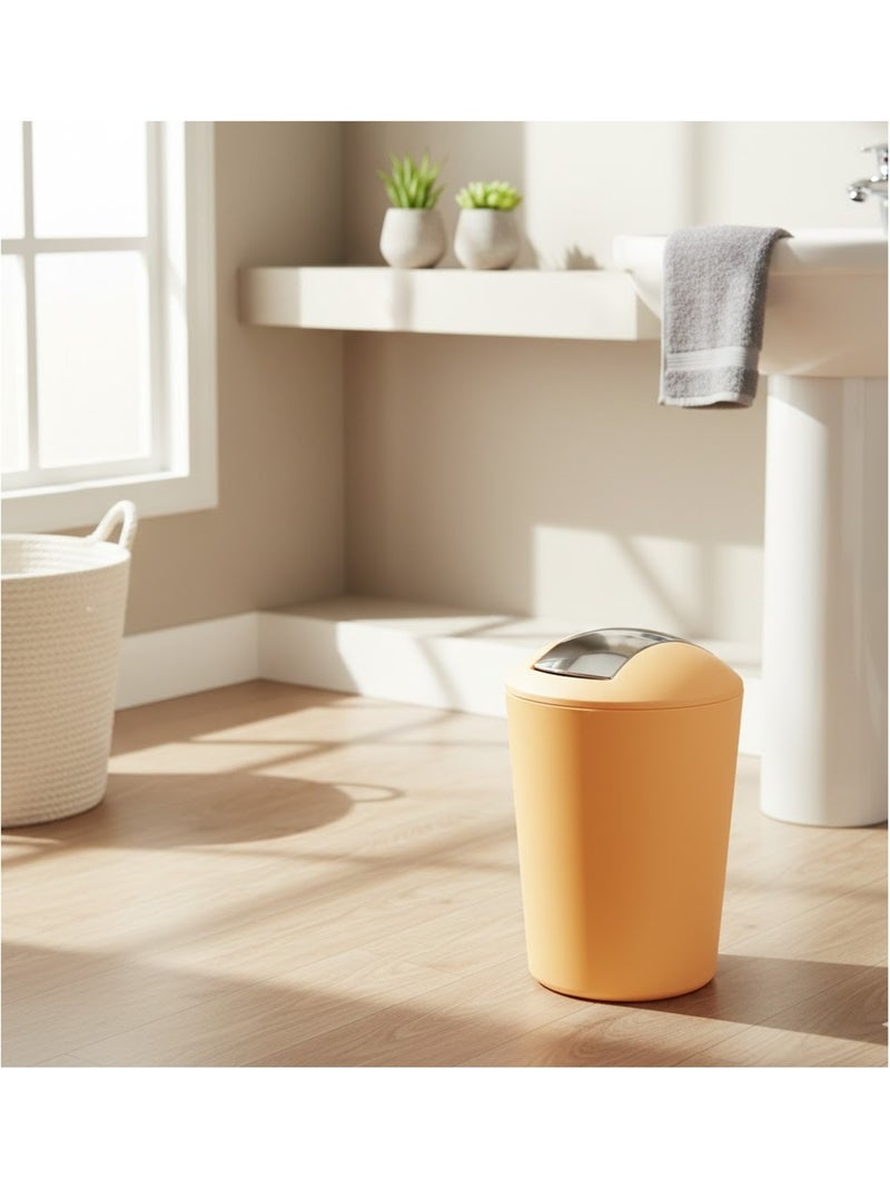 Poubelle a bascule 5.6 L Flic Flac Jaune - Kiabi
