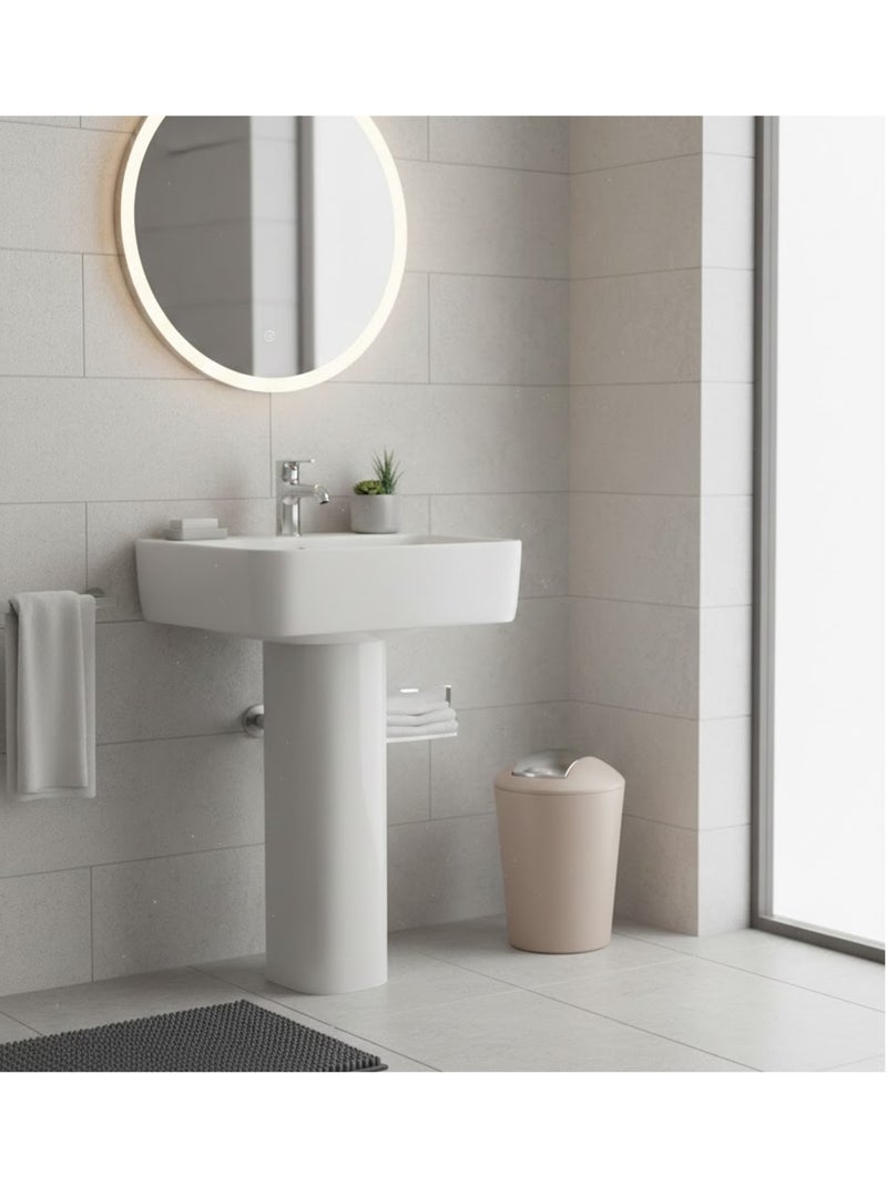 Poubelle a bascule 5.6 L Flic Flac Taupe - Kiabi