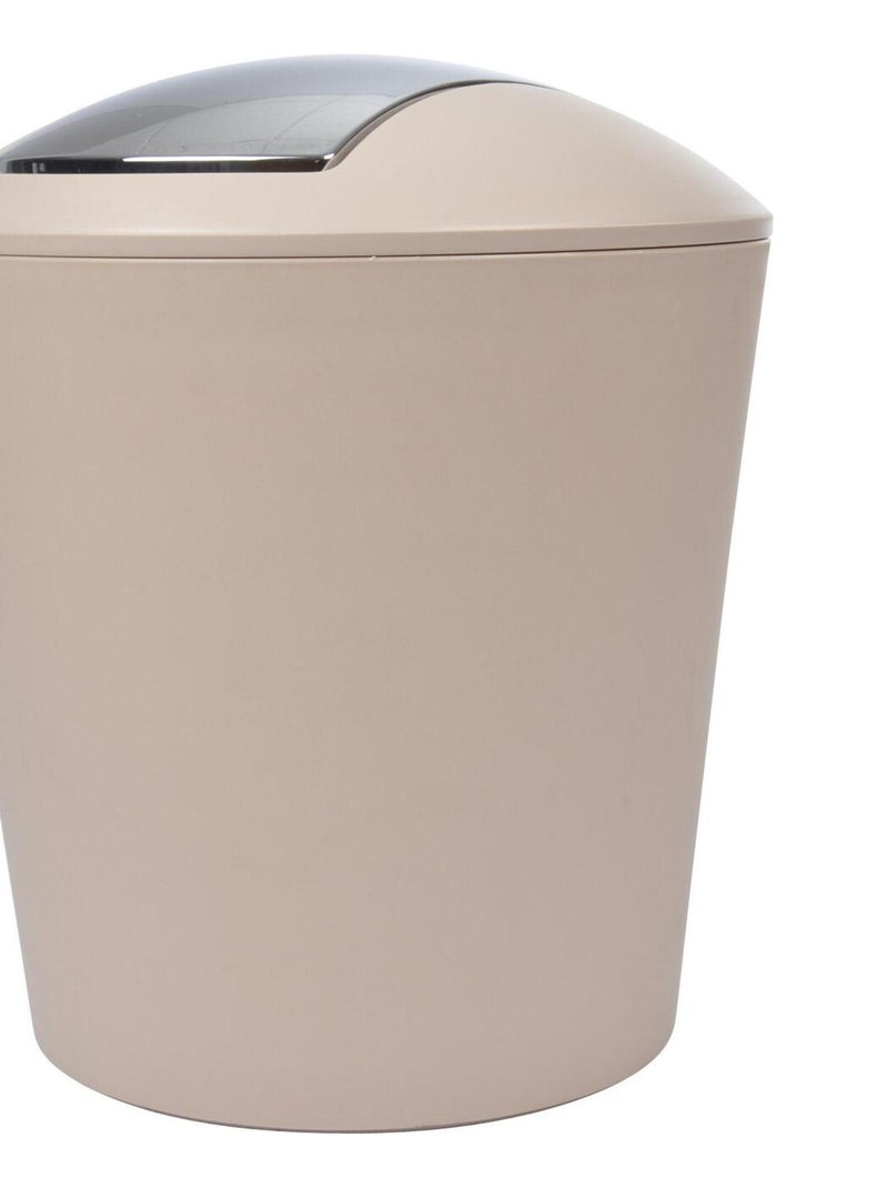 Poubelle a bascule Collection Vitamines Flic-Flac Taupe - Kiabi