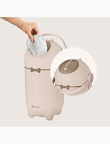 Poubelle à couches LIONELO Purebin - Hermétique - 10 L - Pour sacs universels