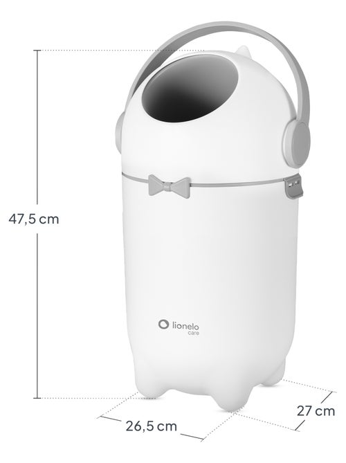 Poubelle à couches LIONELO Purebin - Hermétique - 10 L - Pour sacs universels - Kiabi