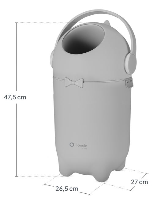 Poubelle à couches LIONELO Purebin - Hermétique - 10 L - Pour sacs universels - Kiabi