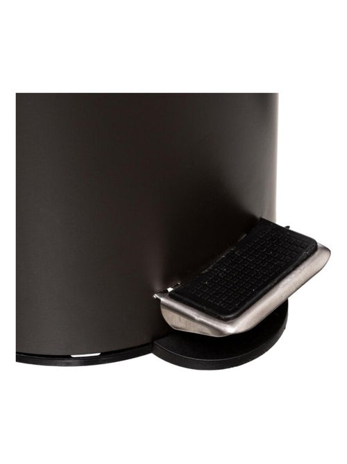 Poubelle à pédale 3L Charbon Modern - Kiabi