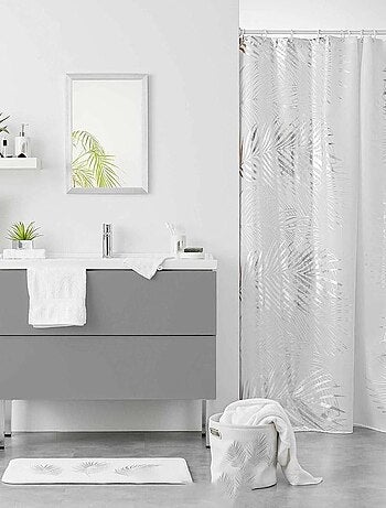 Poubelle à pédale 3L métal Orbella blanc argent