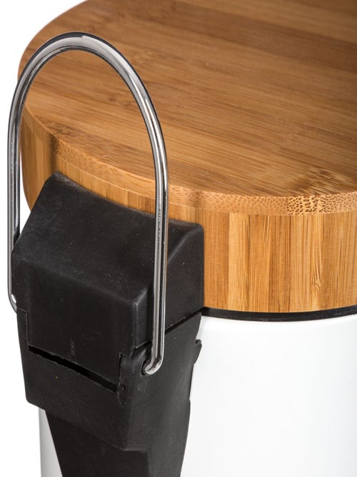 Poubelle à pédale en bambou Natureo - 3 L - Kiabi