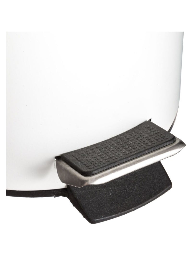 Poubelle à pédale en bambou Natureo - 3 L Blanc - Kiabi