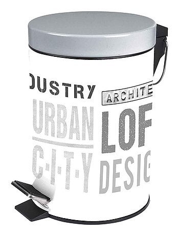 Poubelle a pedale metal Urban City