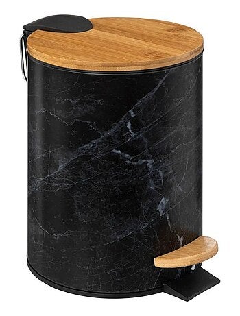 Poubelle à pédale Soft close 3L Lea noir
