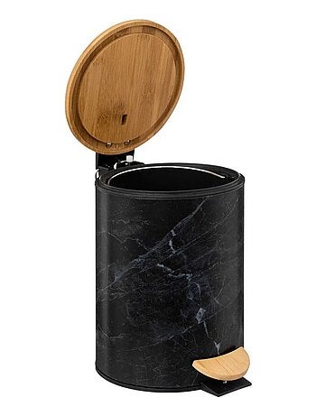 Poubelle à pédale Soft close 3L Lea noir