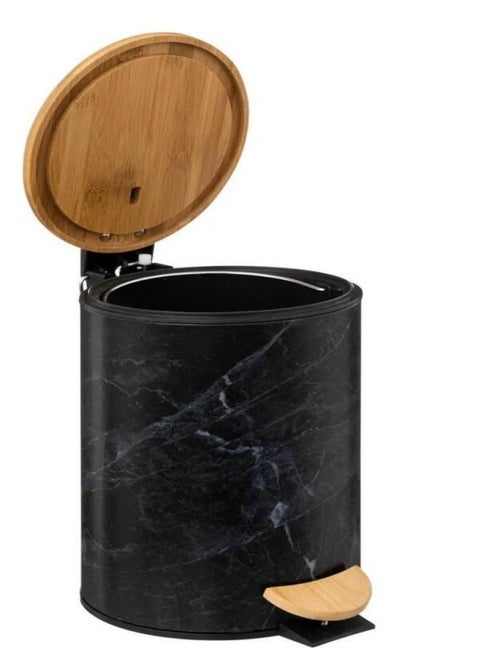 Poubelle à pédale Soft close 3L Lea noir - Kiabi Poubelle à pédale Soft close 3L Lea noir - Kiabi