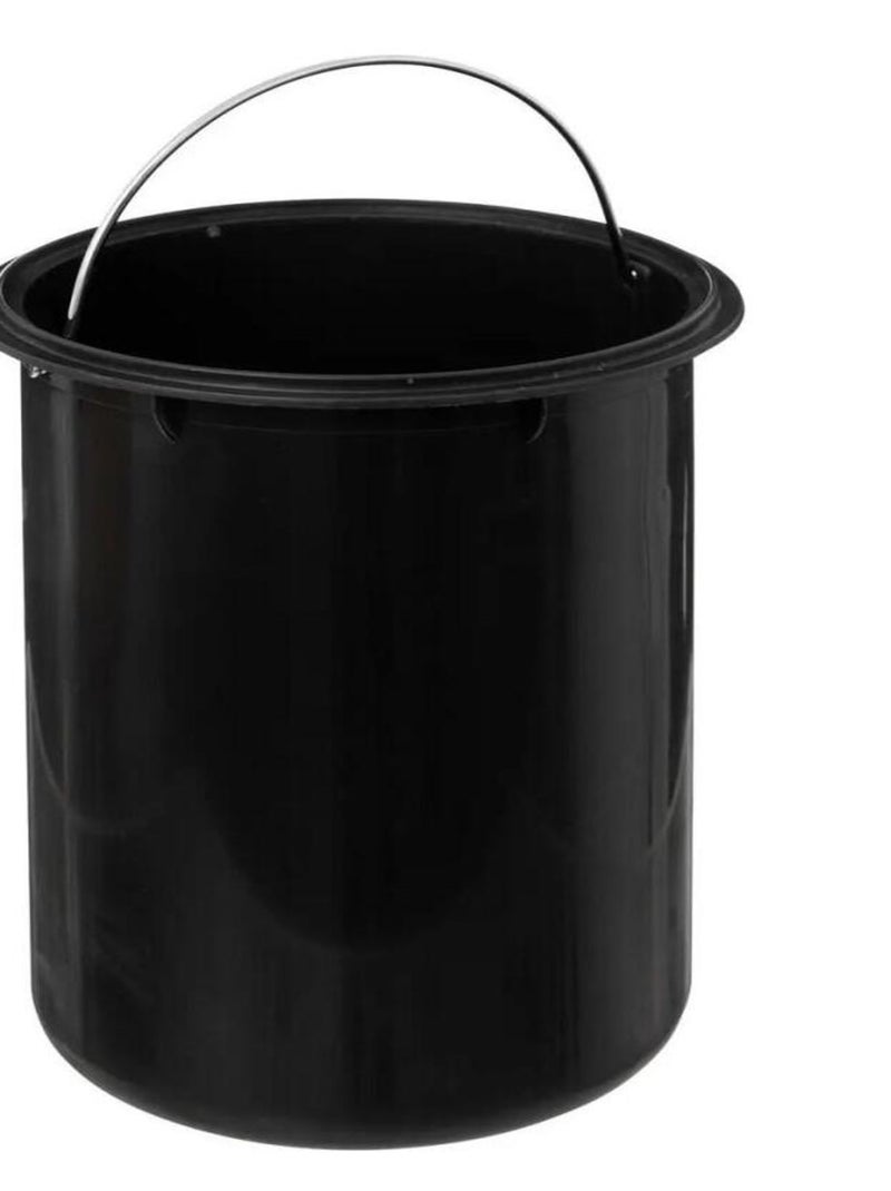 Poubelle à pédale Soft close 3L Lea noir Noir - Kiabi
