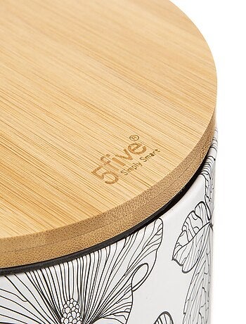 Poubelle BlackFlora 3L en Bambou et Métal