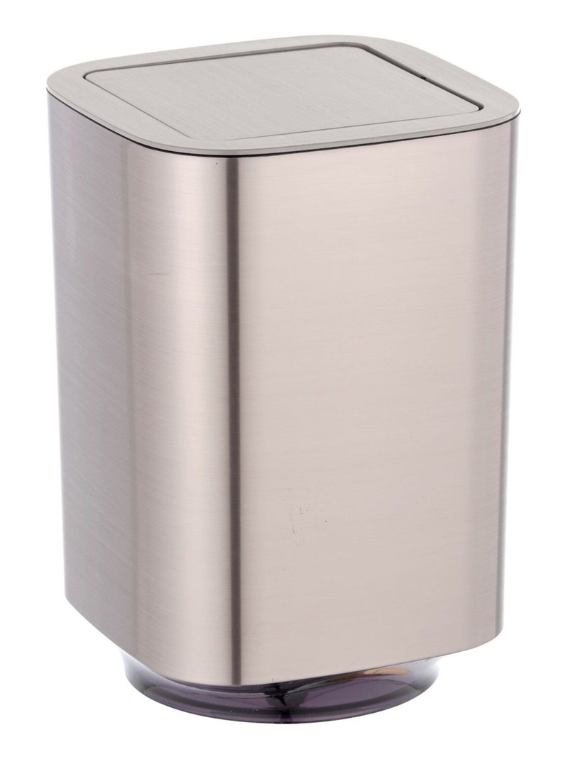 Poubelle carrée à couvercle oscillant AURON Gris - Kiabi