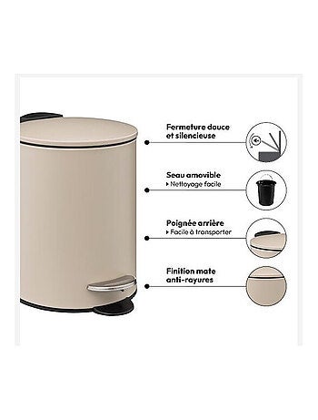 Poubelle de salle de bain & Corbeille à papier - Atmosphera