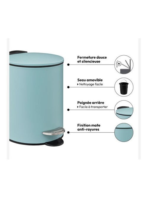 Poubelle de salle de bain & Corbeille à papier - Atmosphera - Kiabi