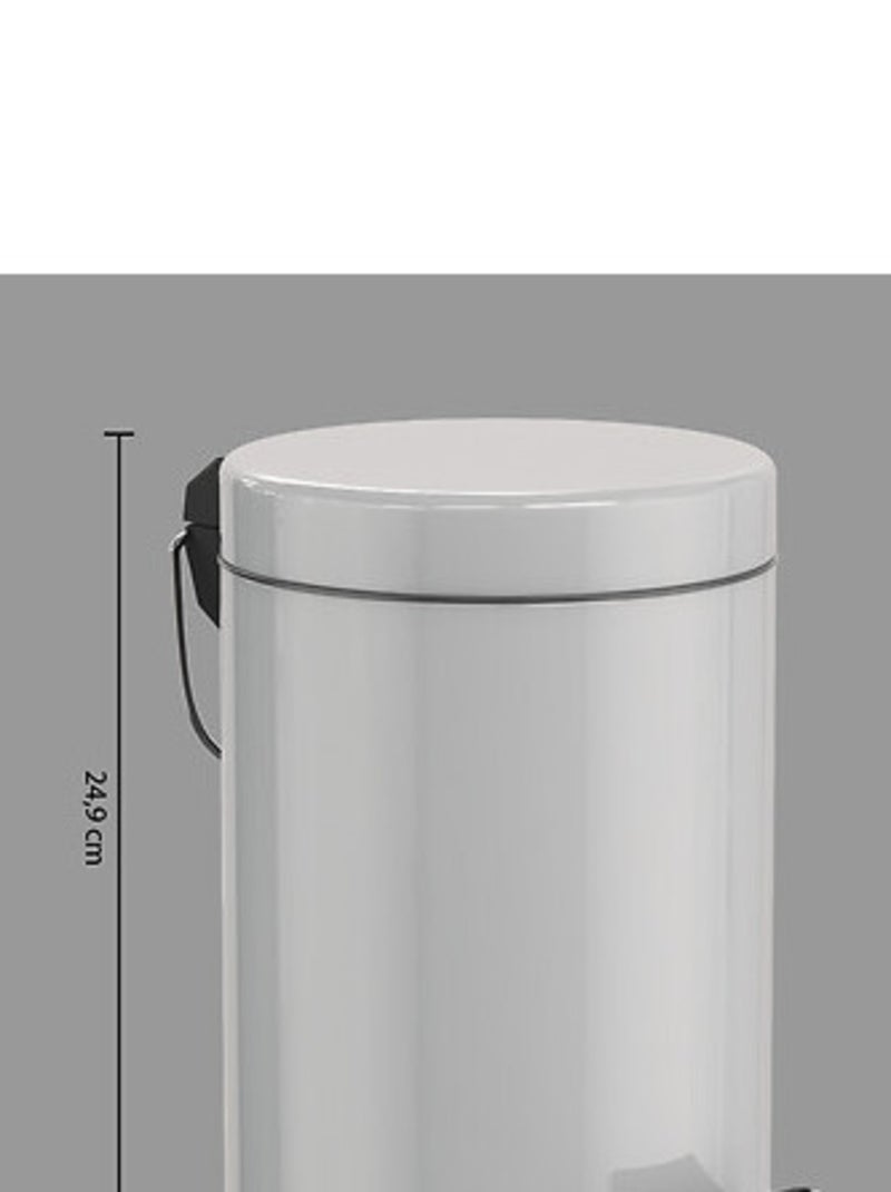 Poubelle de salle de bain & Corbeille à papier - Atmosphera Gris - Kiabi