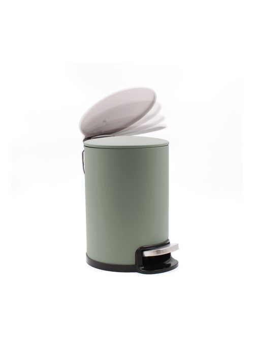 Poubelle de salle de bain métal mat - Kiabi