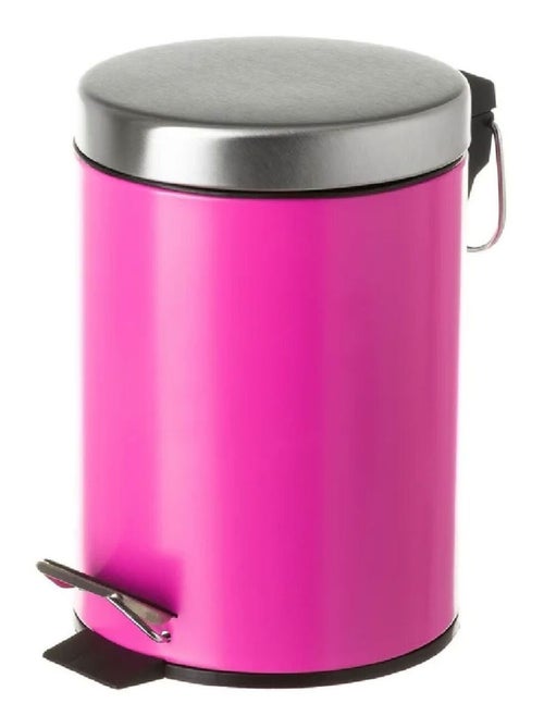Poubelle en métal - Fuchsia - Kiabi
