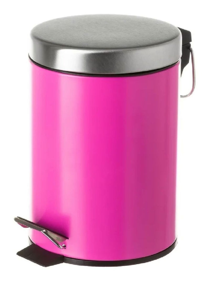 Poubelle en métal - Fuchsia Rose - Kiabi