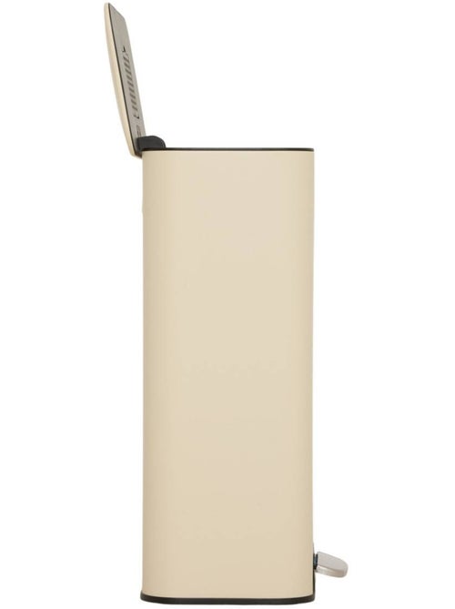Poubelle rectangulaire à pédale en acier DELTA - Kiabi