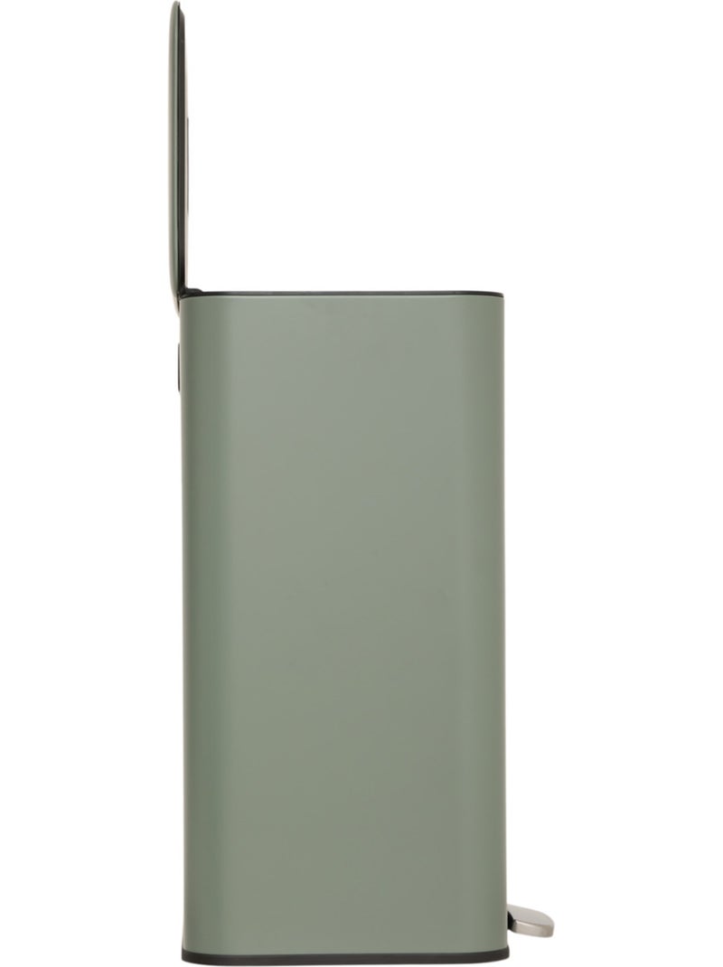 Poubelle rectangulaire à pédale en acier DELTA Vert - Kiabi