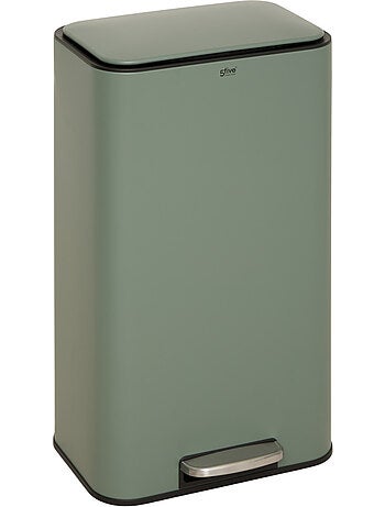 Poubelle rectangulaire à pédale en acier DELTA