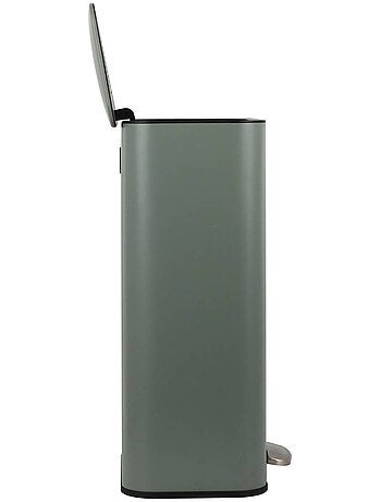 Poubelle rectangulaire à pédale en acier DELTA