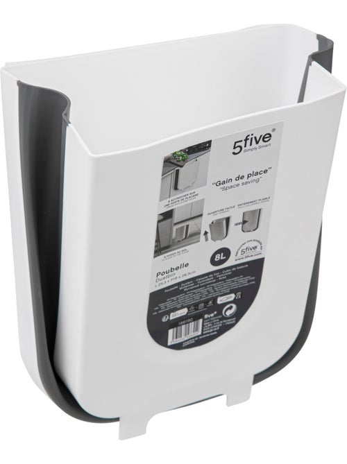 Poubelle rétractable à fixer sur porte 8L RETRACTABLE - Kiabi