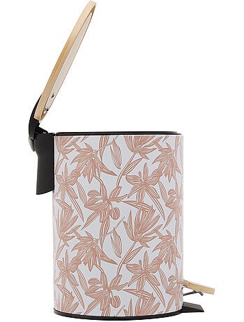 Poubelle ronde 2.7l en bambou bloom
