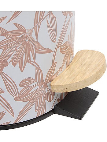 Poubelle ronde 2.7l en bambou bloom
