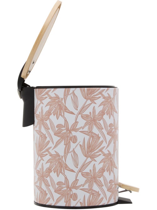 Poubelle ronde 2.7L en bambou BLOOM - Kiabi