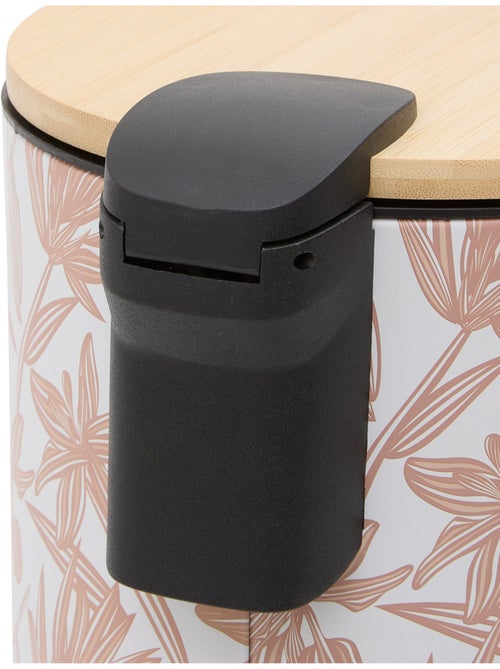 Poubelle ronde 2.7L en bambou BLOOM - Kiabi