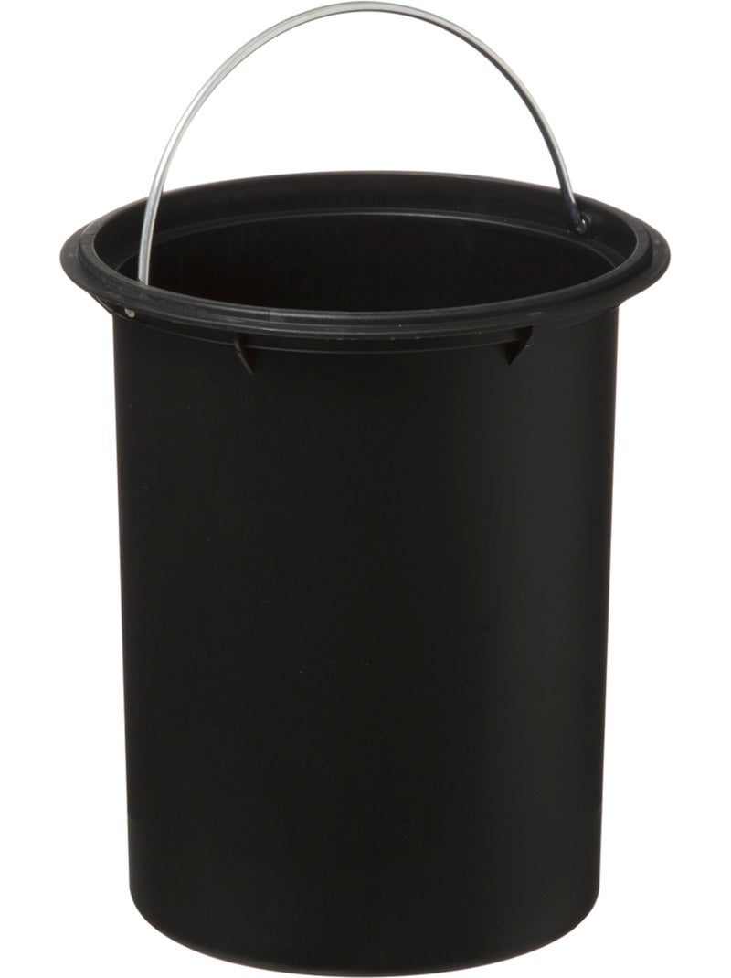 Poubelle salle de bain 3L avec couvercle bambou MODERN COLOR Gris - Kiabi