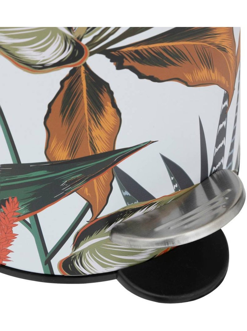Poubelle salle de bain 3L design floral BLACKFLORA Multicolore - Kiabi