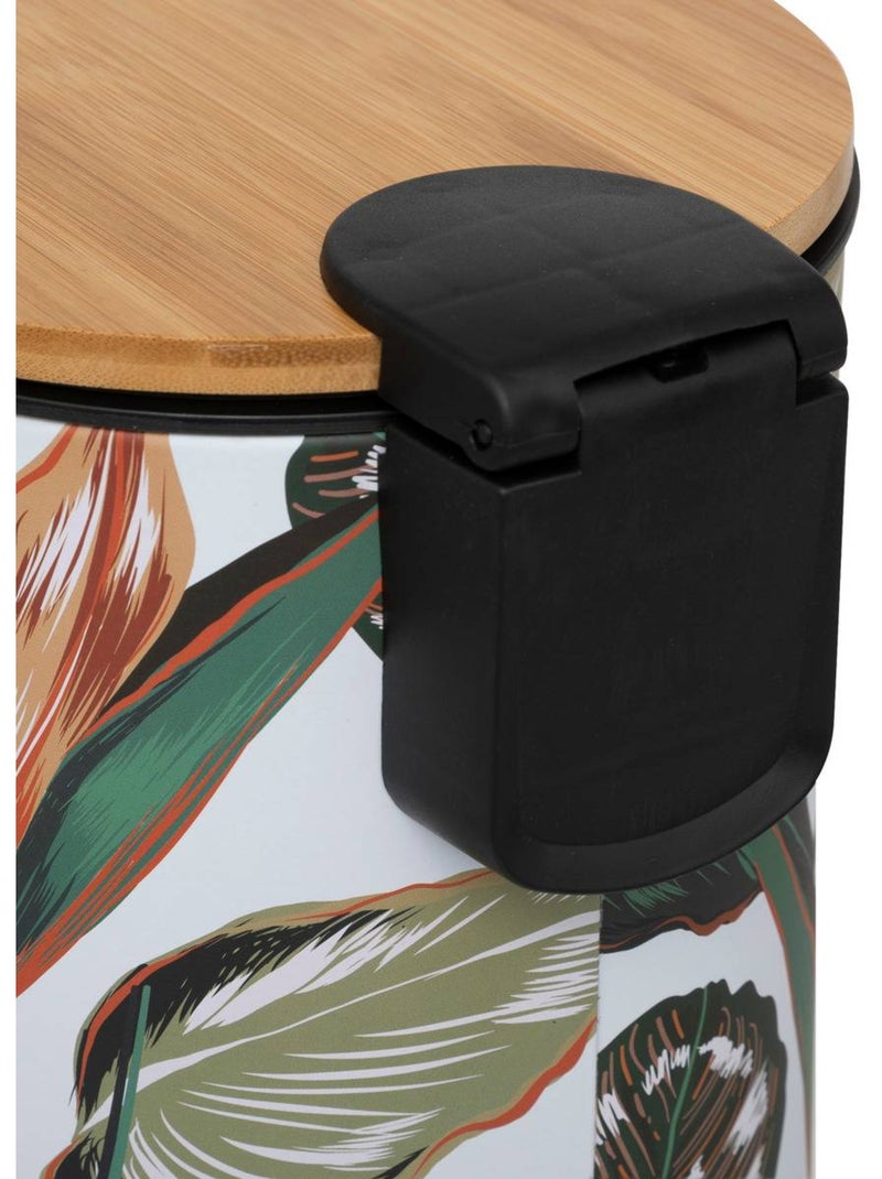 Poubelle salle de bain 3L design floral BLACKFLORA Multicolore - Kiabi