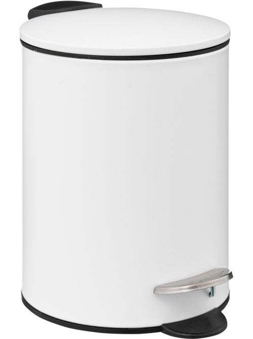 Poubelle salle de bain 3L en métal avec pédale COLORAMA - Kiabi