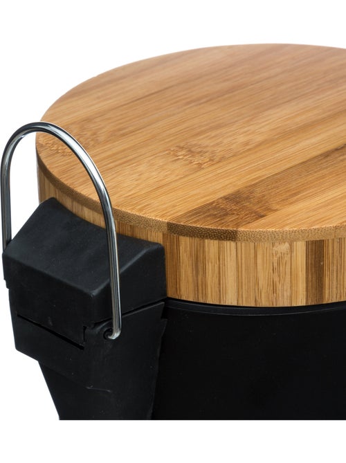 Poubelle salle de bain 3L en métal avec pédale NATURÉO - Kiabi