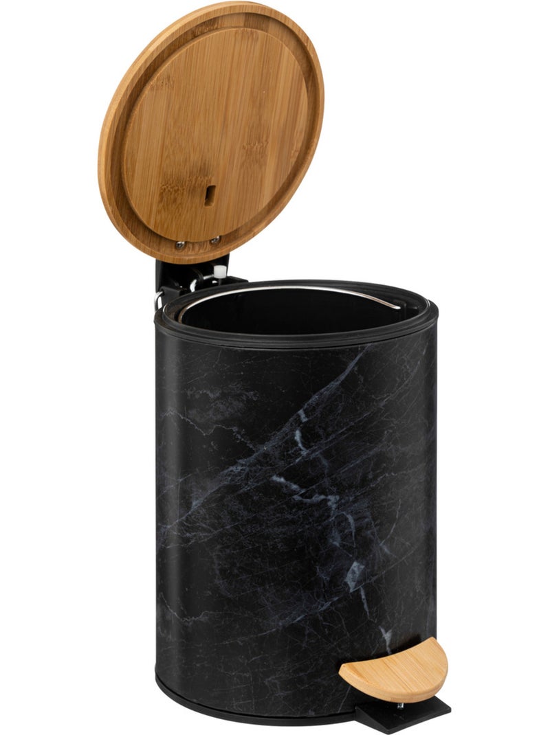 Poubelle salle de bain 3L LEA Noir - Kiabi