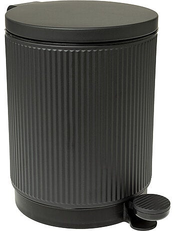 Poubelle salle de bain 5L design cannelé ONYX
