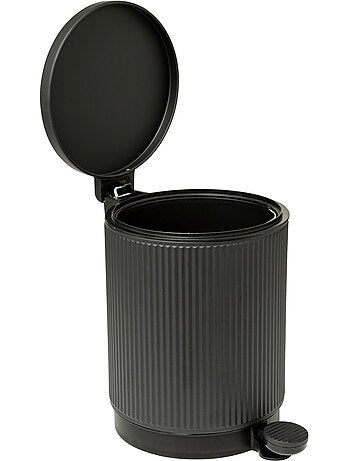 Poubelle salle de bain 5L design cannelé ONYX