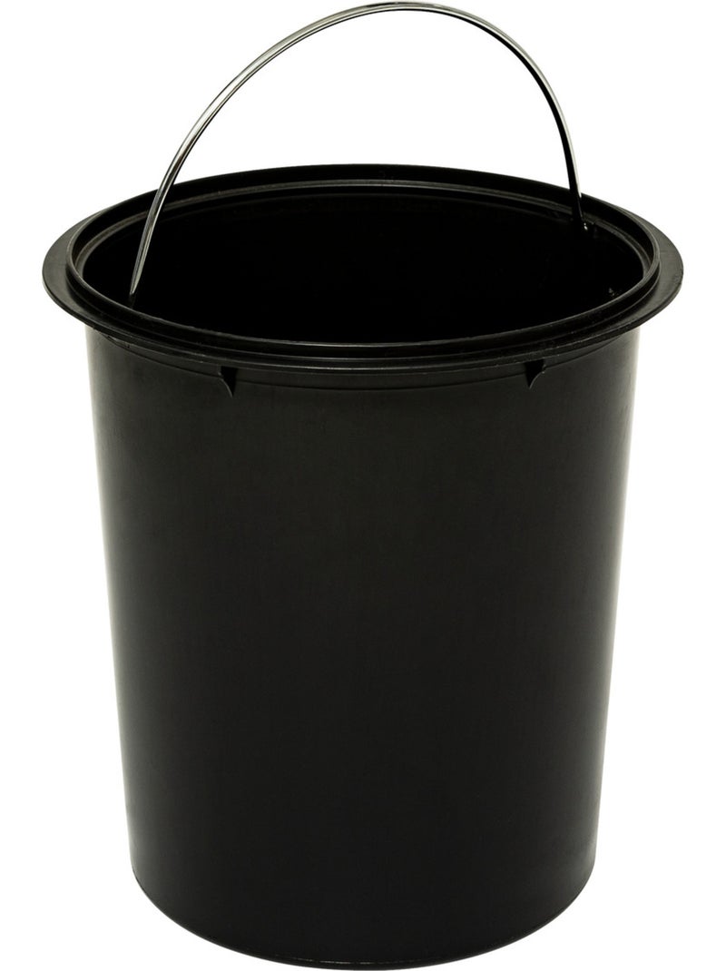 Poubelle salle de bain 5L design cannelé ONYX Noir - Kiabi