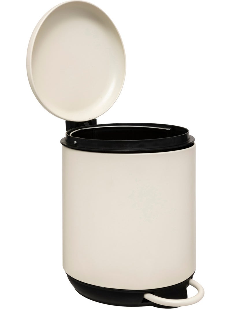 Poubelle salle de bain 5L DUO Beige - Kiabi