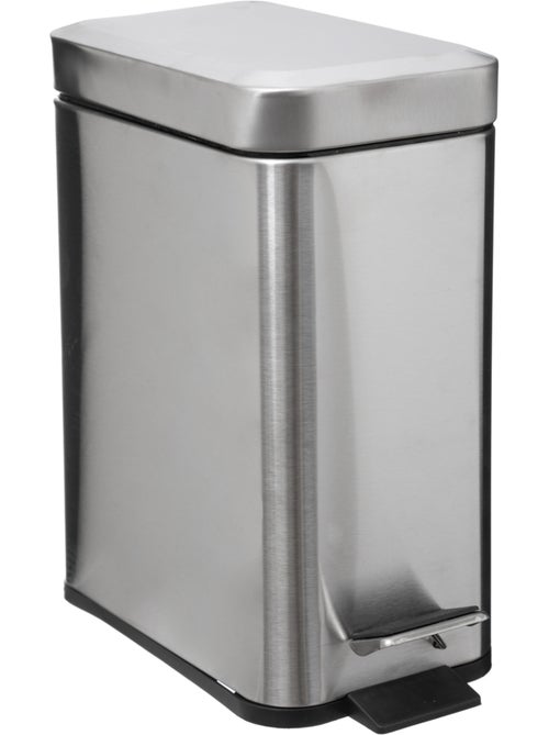 Poubelle salle de bain 5L en inox - Kiabi Poubelle salle de bain 5L en inox - Kiabi