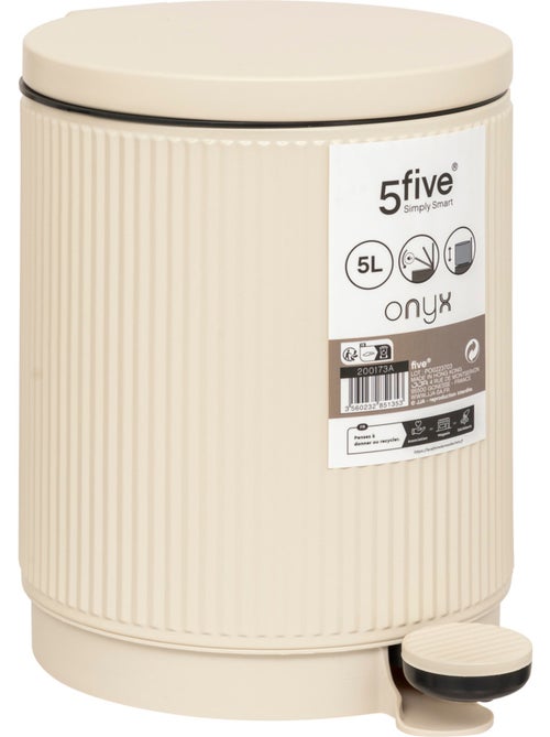 Poubelle salle de bain 5L ONYX - Kiabi Poubelle salle de bain 5L ONYX - Kiabi