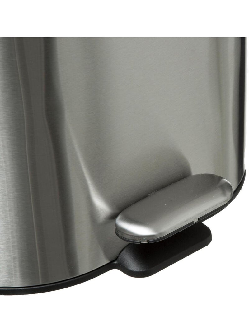Poubelle salle de bain 6L SILIFLEX Argent - Kiabi