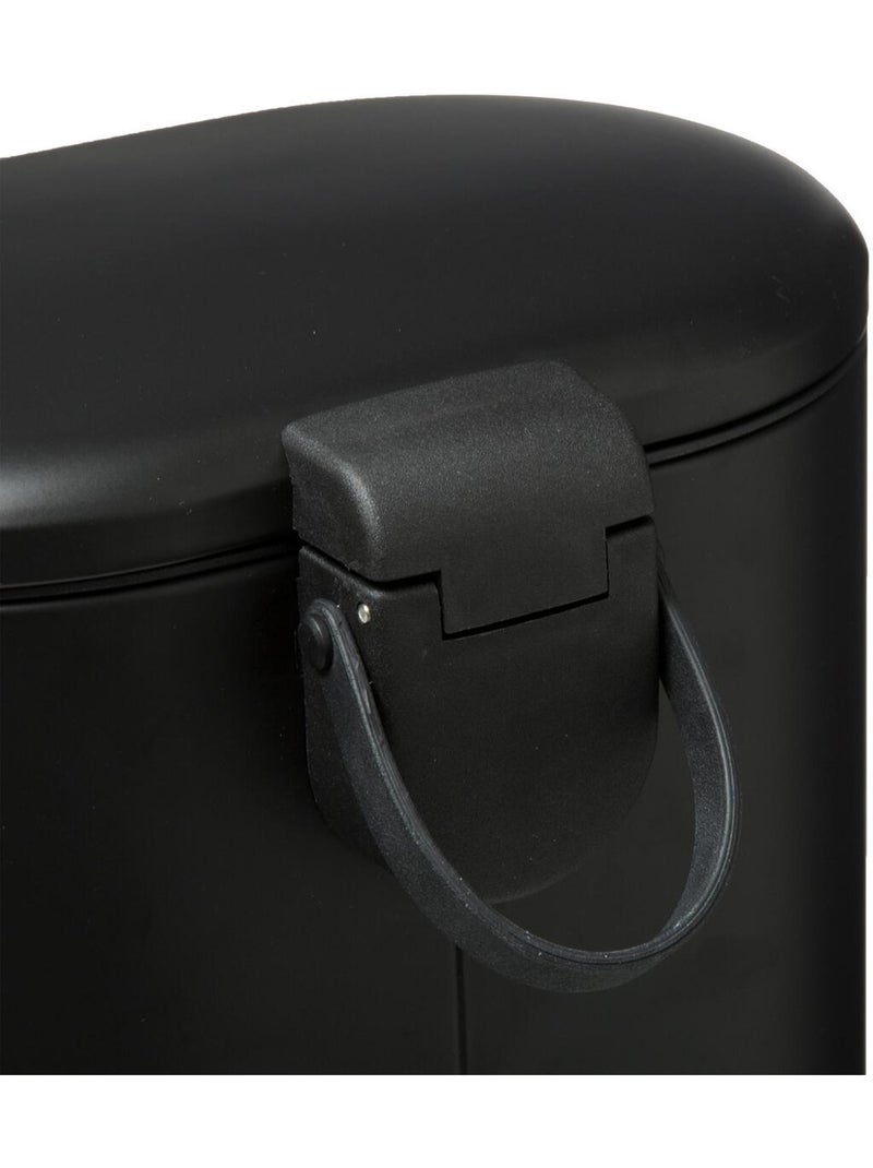 Poubelle salle de bain 6L SILIFLEX Noir - Kiabi