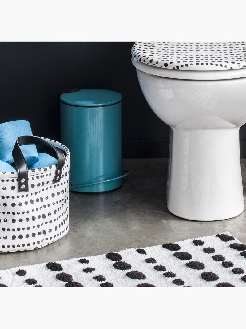 Poubelle salle de bain à pédale 3 L métal PROJECT – Bleu canard Guy Levasseur Bleu canard - Kiabi