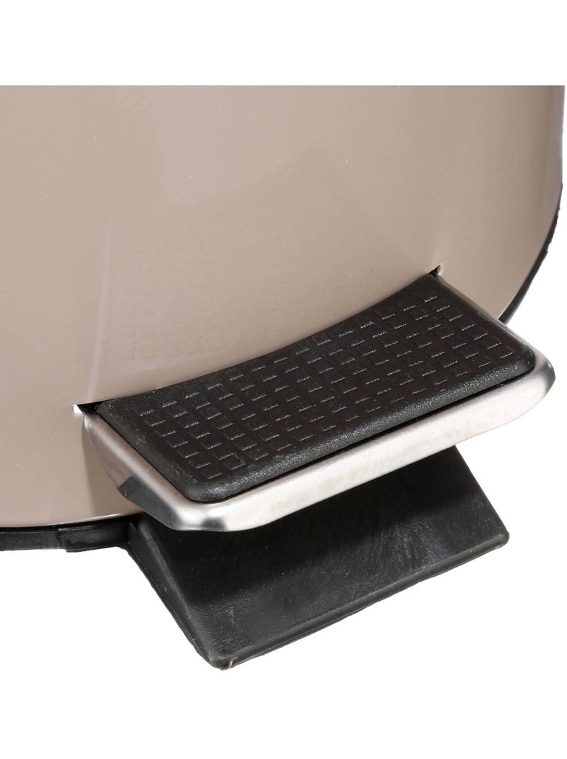 Poubelle salle de bain à pédale 3l colorama Marron - Kiabi