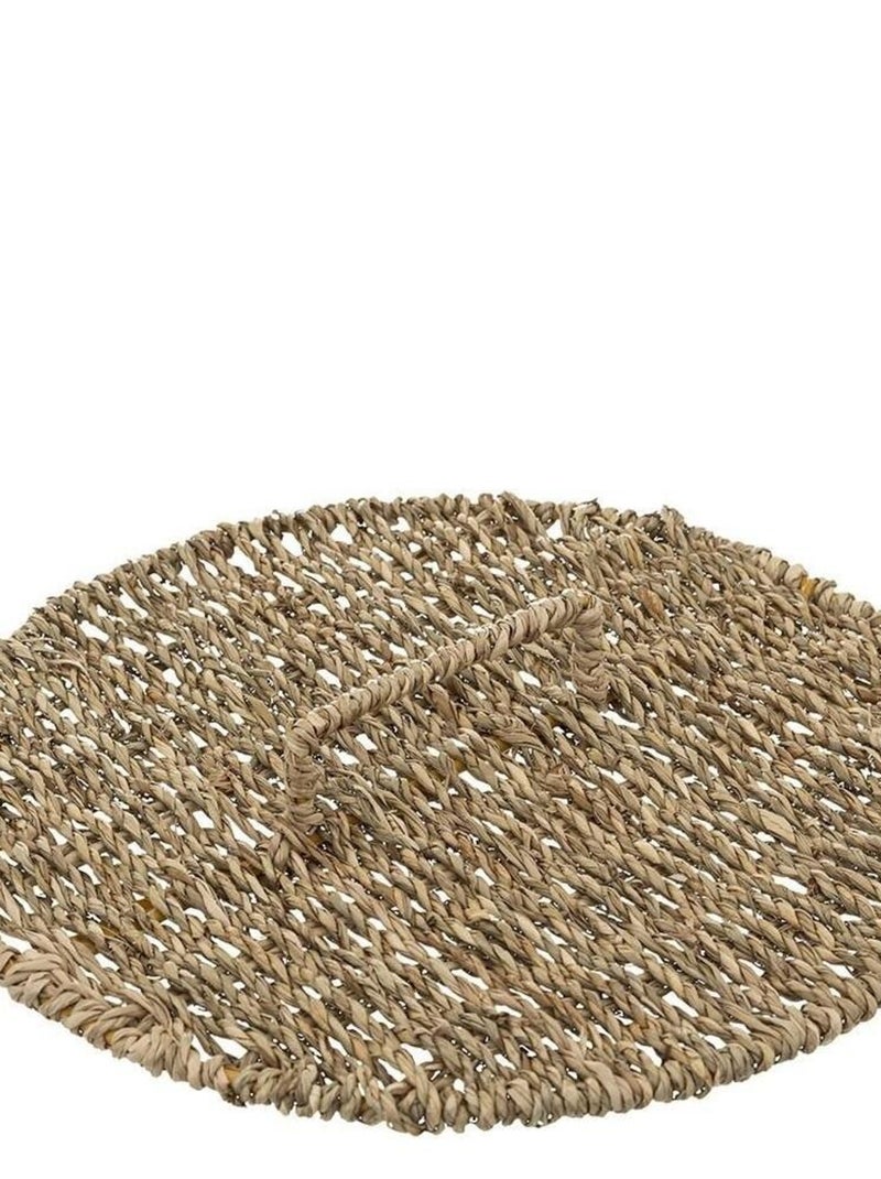 Poubelle seagrass 9L Beige - Kiabi